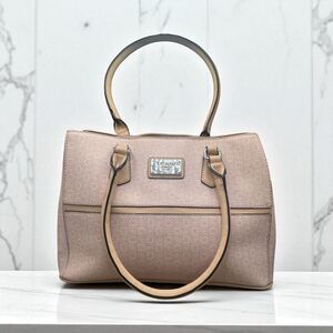 G by Guess Pink Logo Satchel Structured Tote Bag